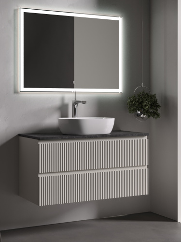 Столешница Sancos TT100A1X 100х46 накладная цвет черный - фото 5